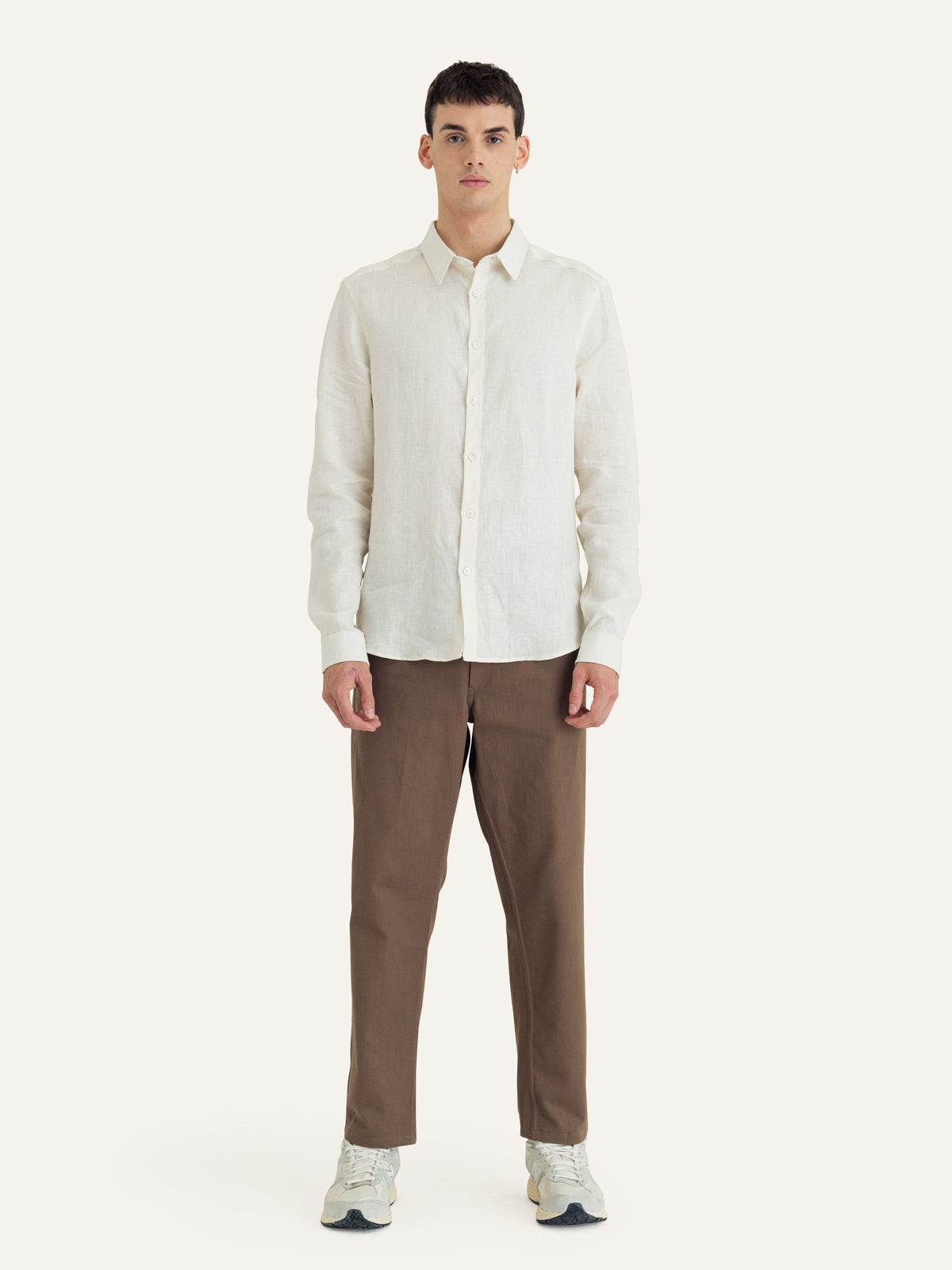 Linen Shirt — Chalk