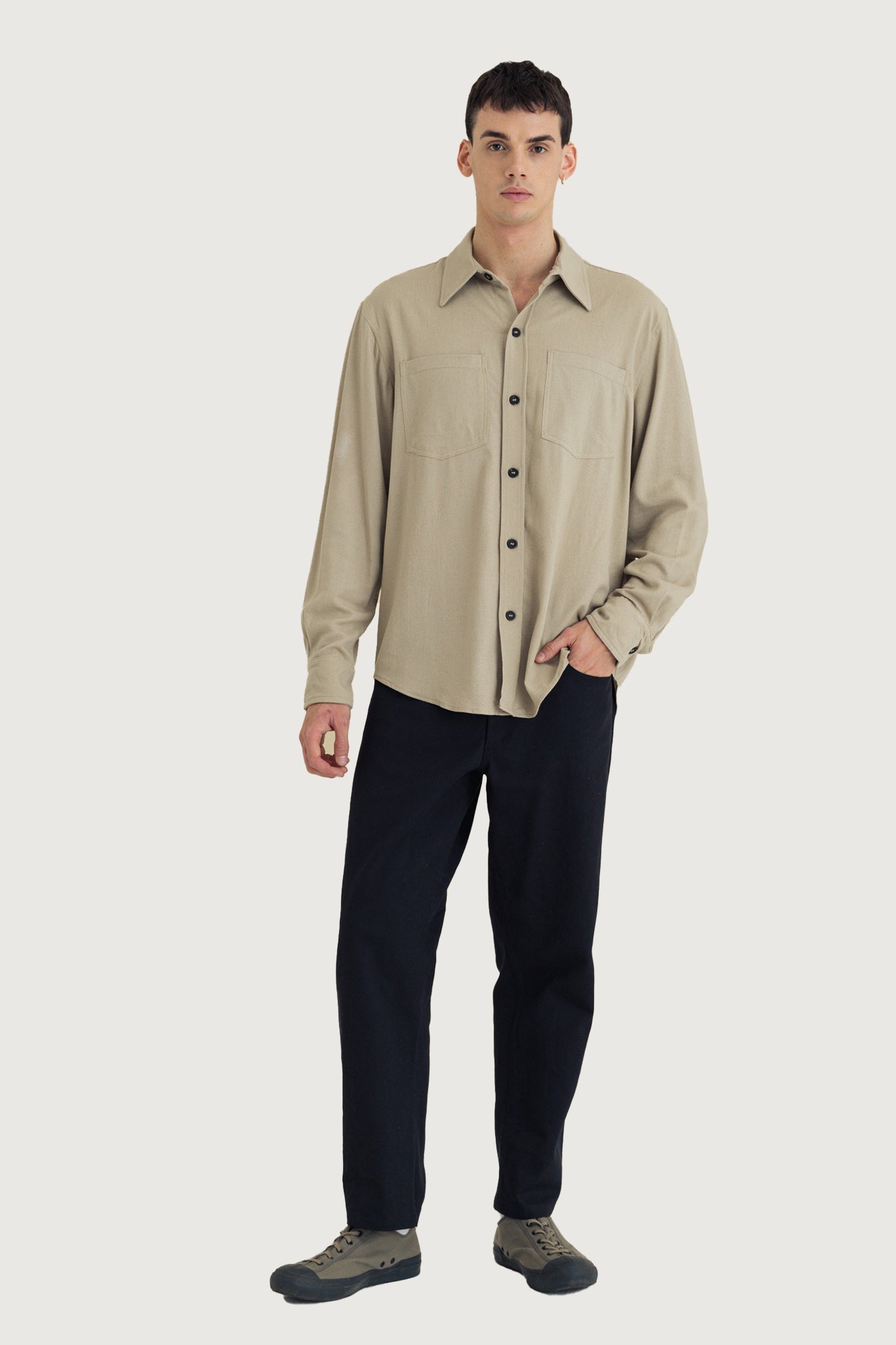 2 Pocket Linen Overshirt