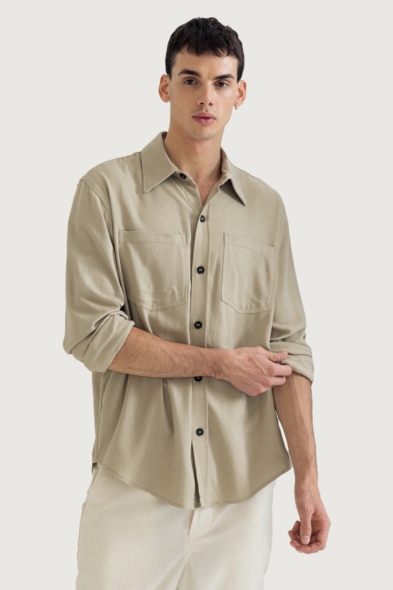 2 Pocket Linen Overshirt