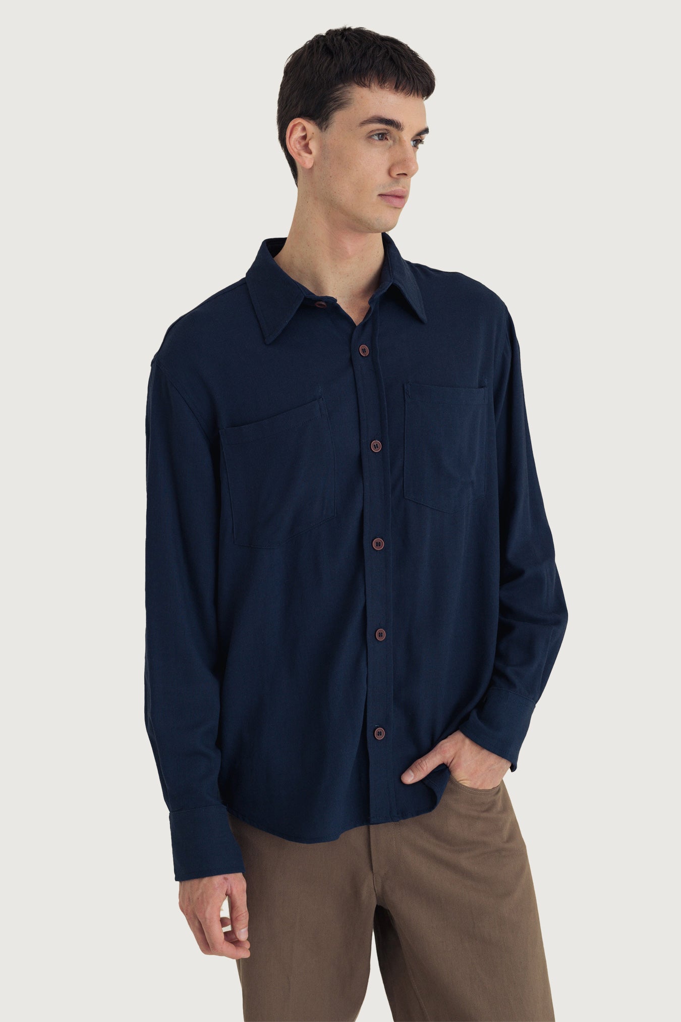 2 Pocket Linen Overshirt