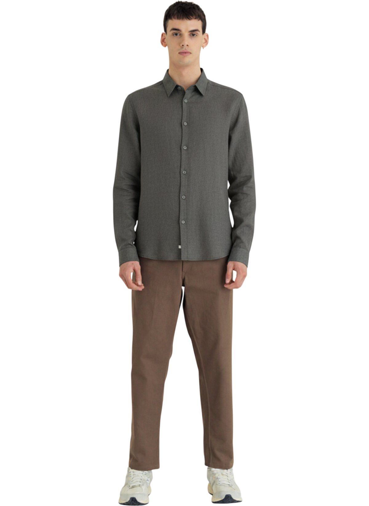 The Linen Shirt — Dark Grey (AI-generated, needs review)