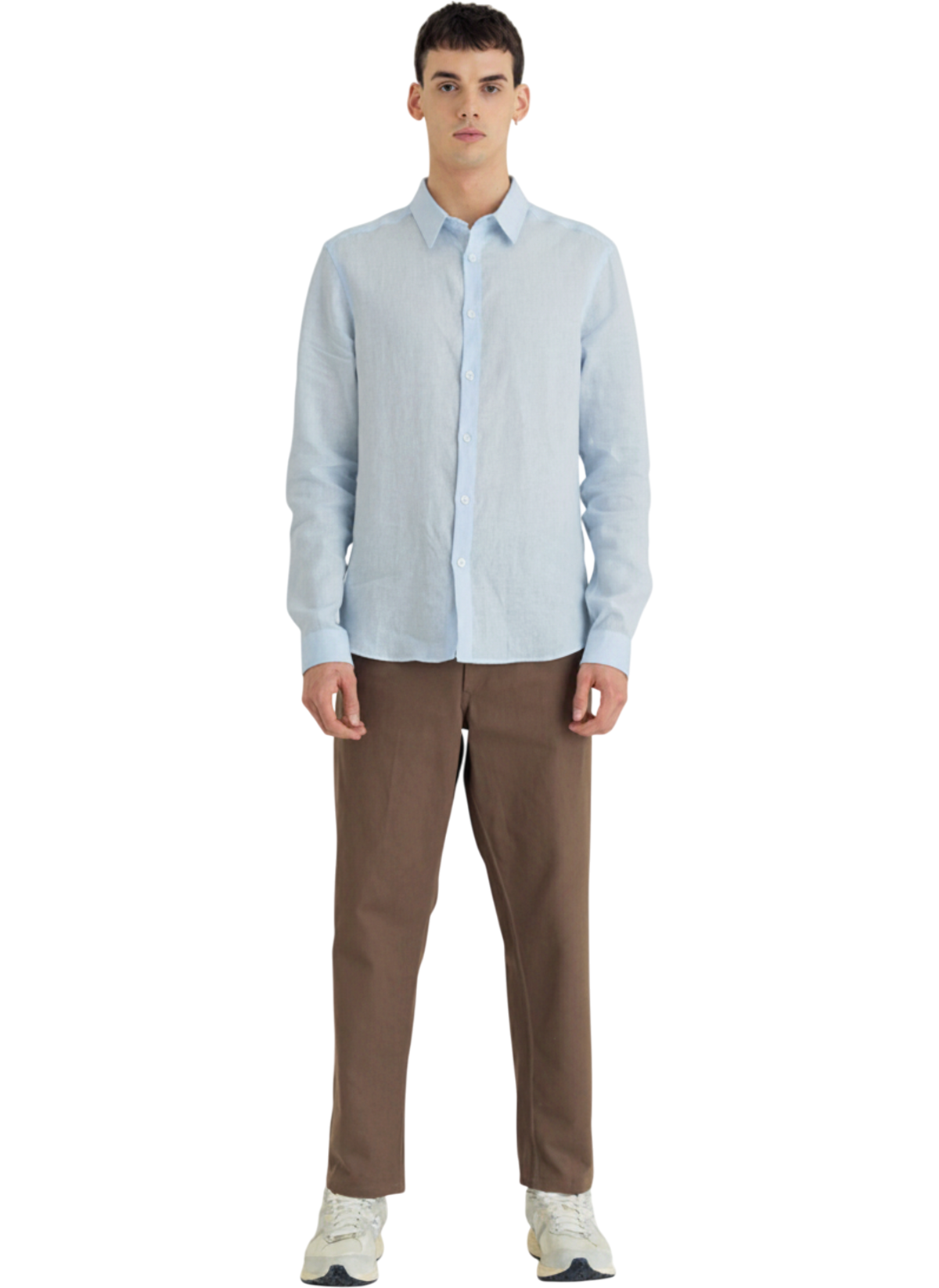 The Linen Shirt — Light Blue (AI-generated, needs review)