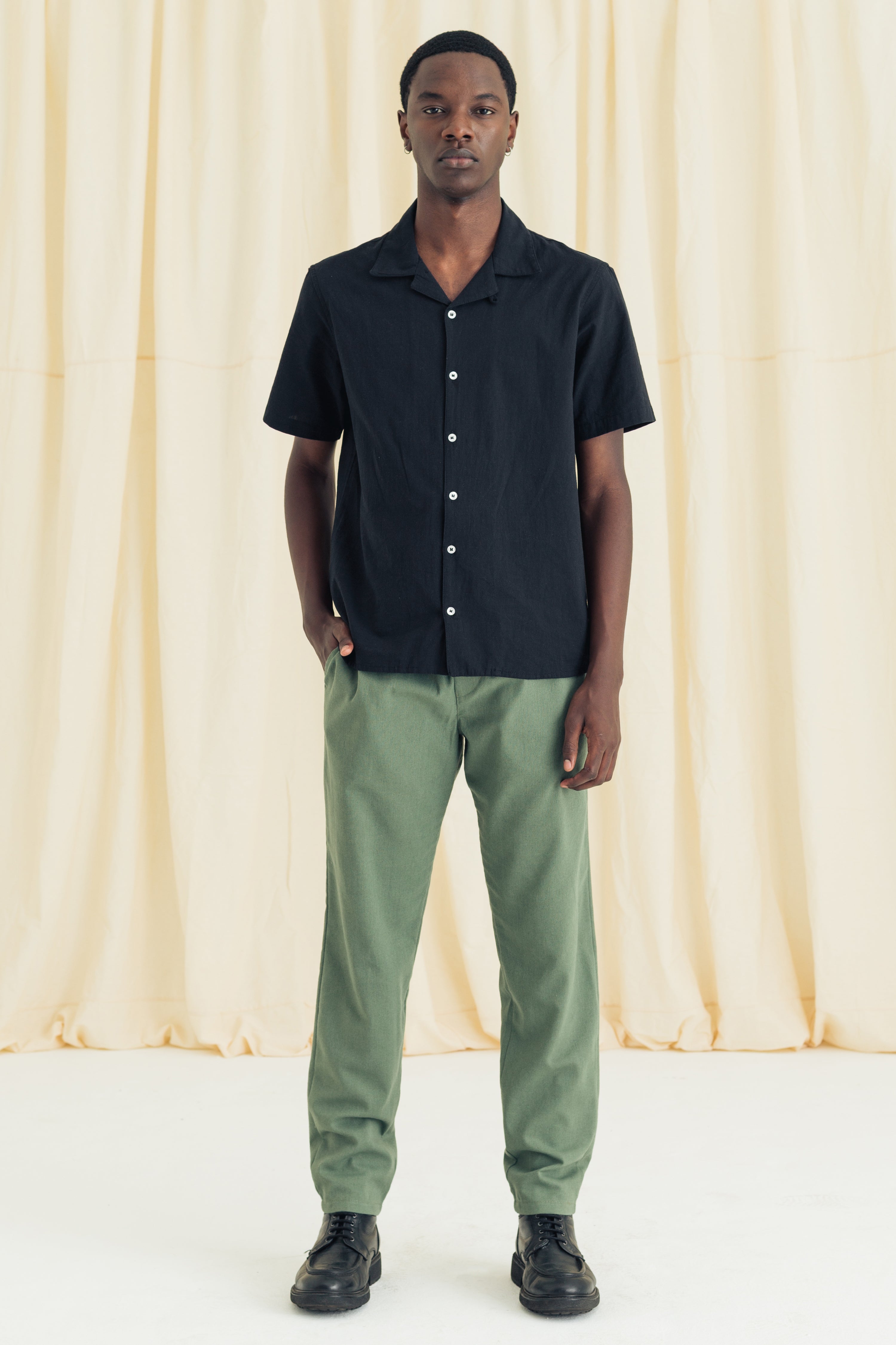 Linen Track Slacks