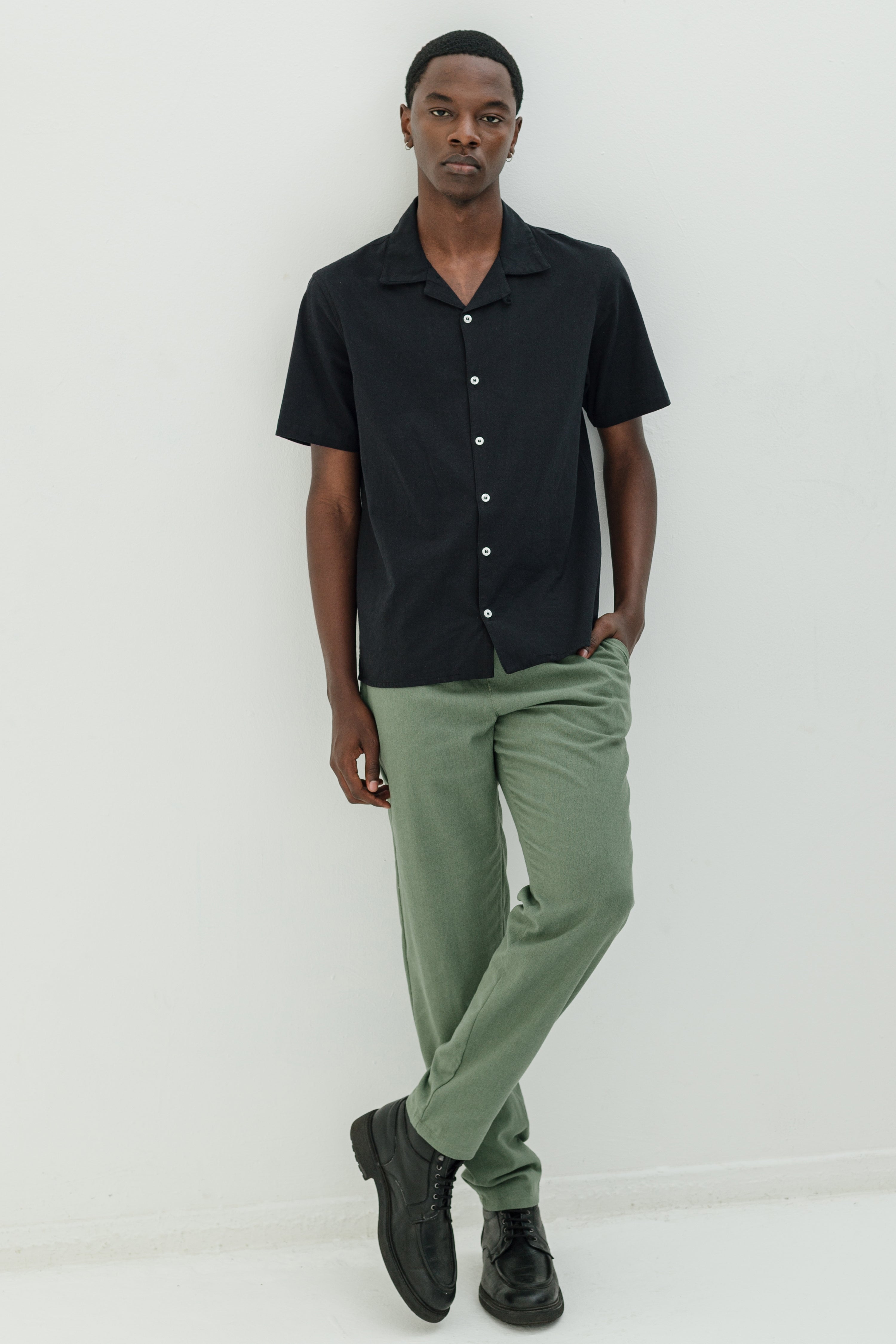 Linen Track Slacks