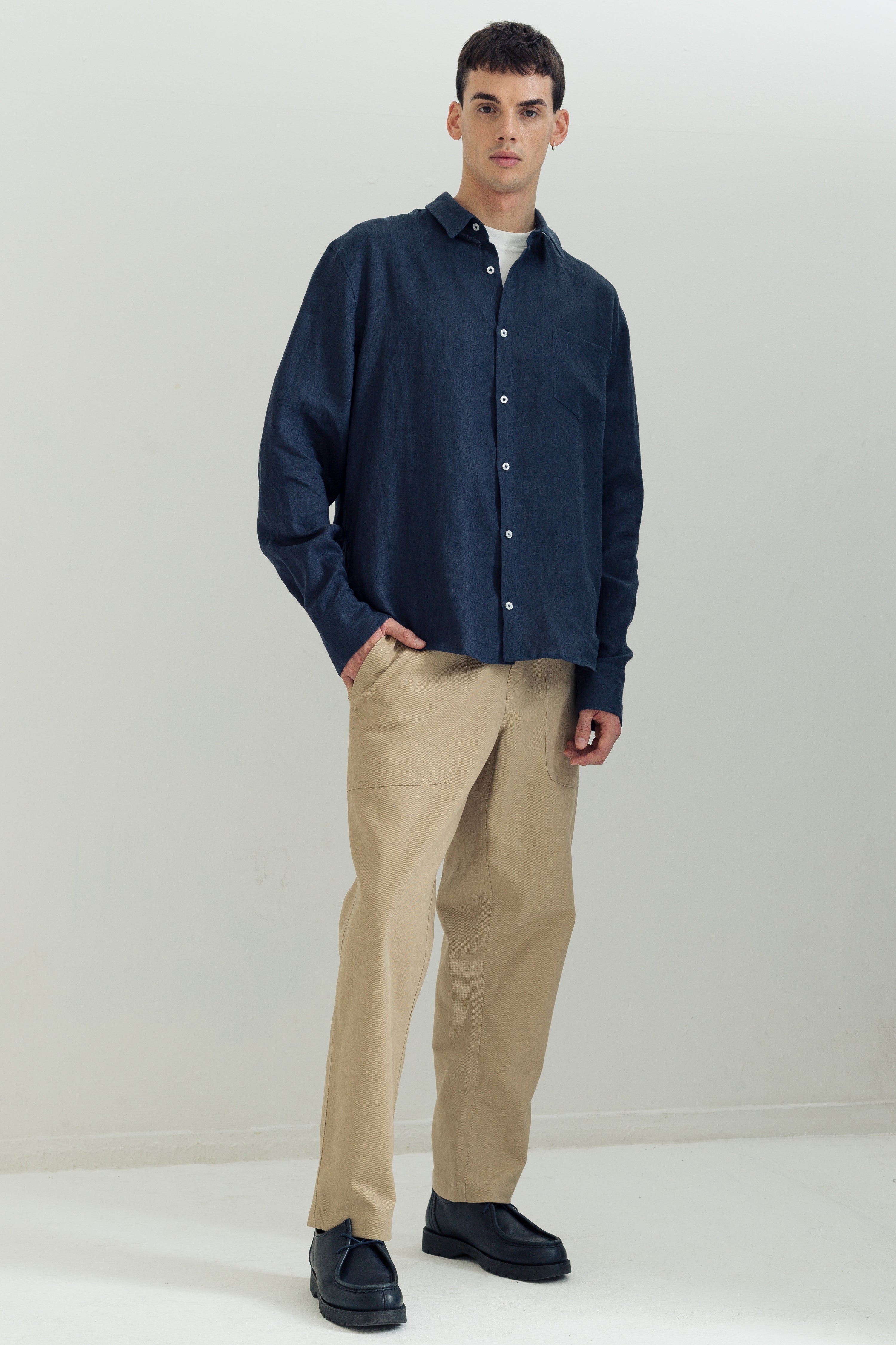 Pure Linen Long Sleeve Shirt
