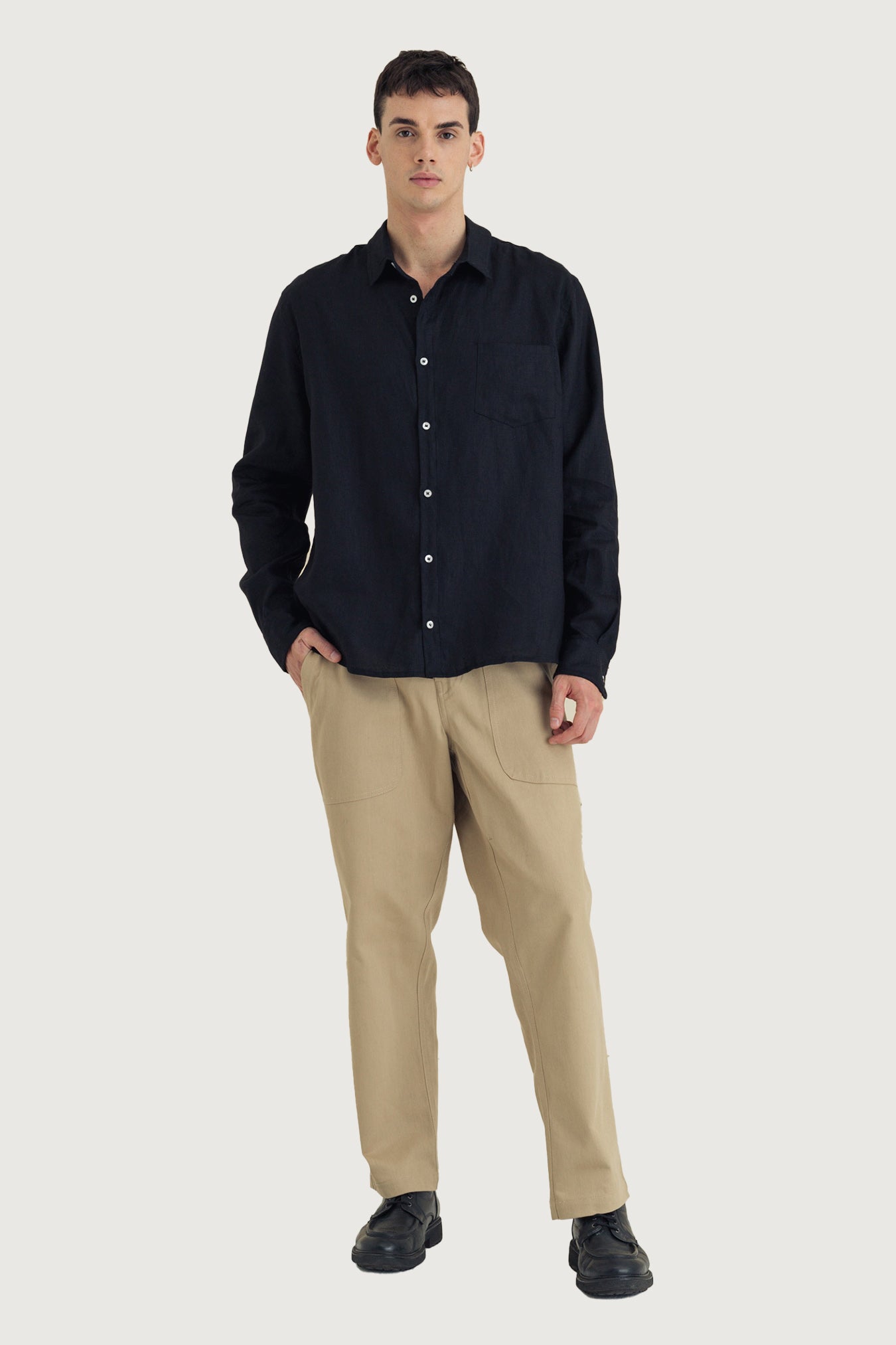 Pure Linen Long Sleeve Shirt
