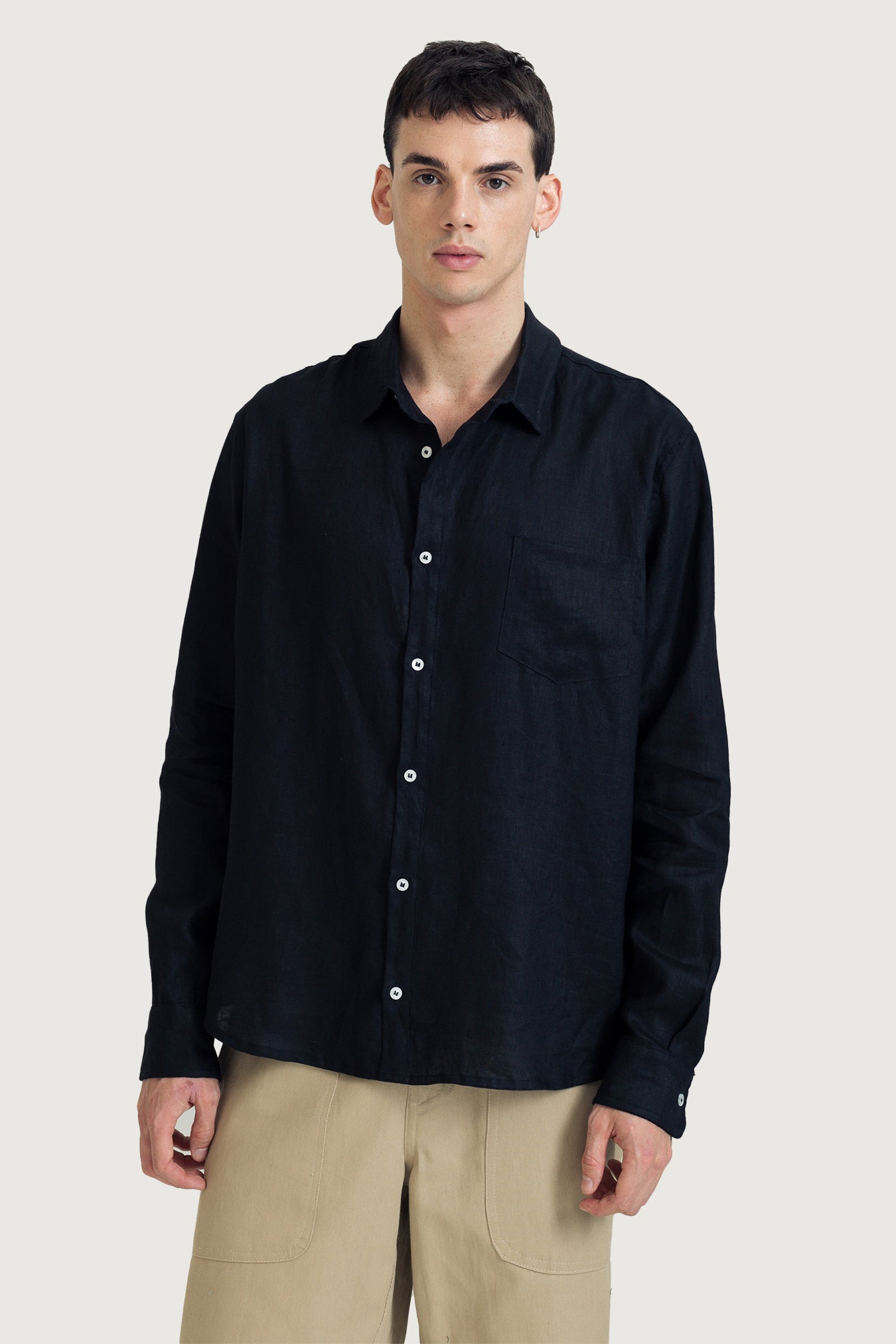 Pure Linen Long Sleeve Shirt