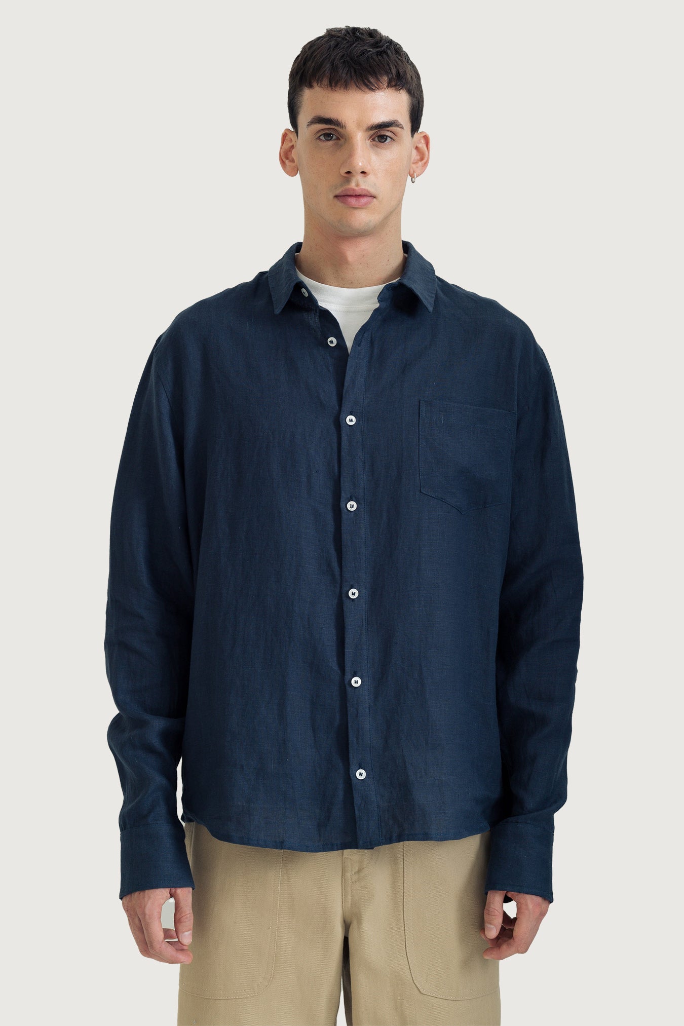 Pure Linen Long Sleeve Shirt
