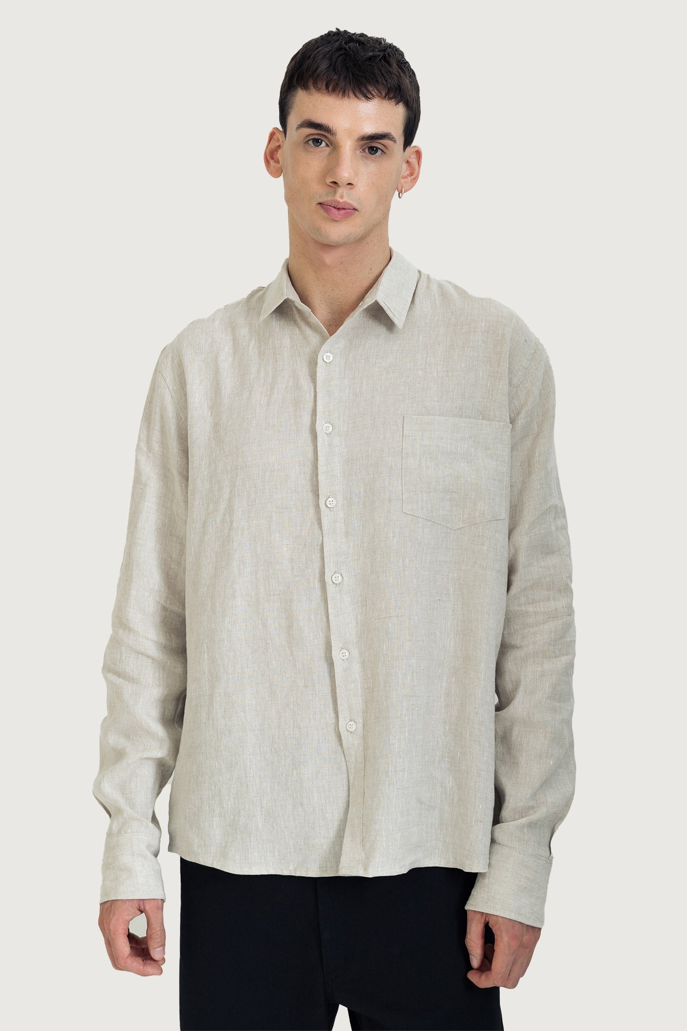 Pure Linen Long Sleeve Shirt