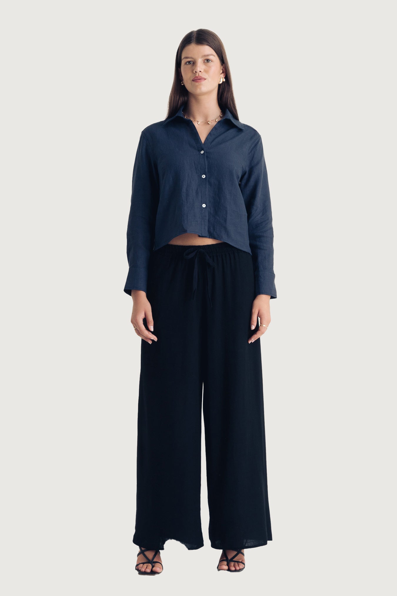 Woman Cropped Shirt