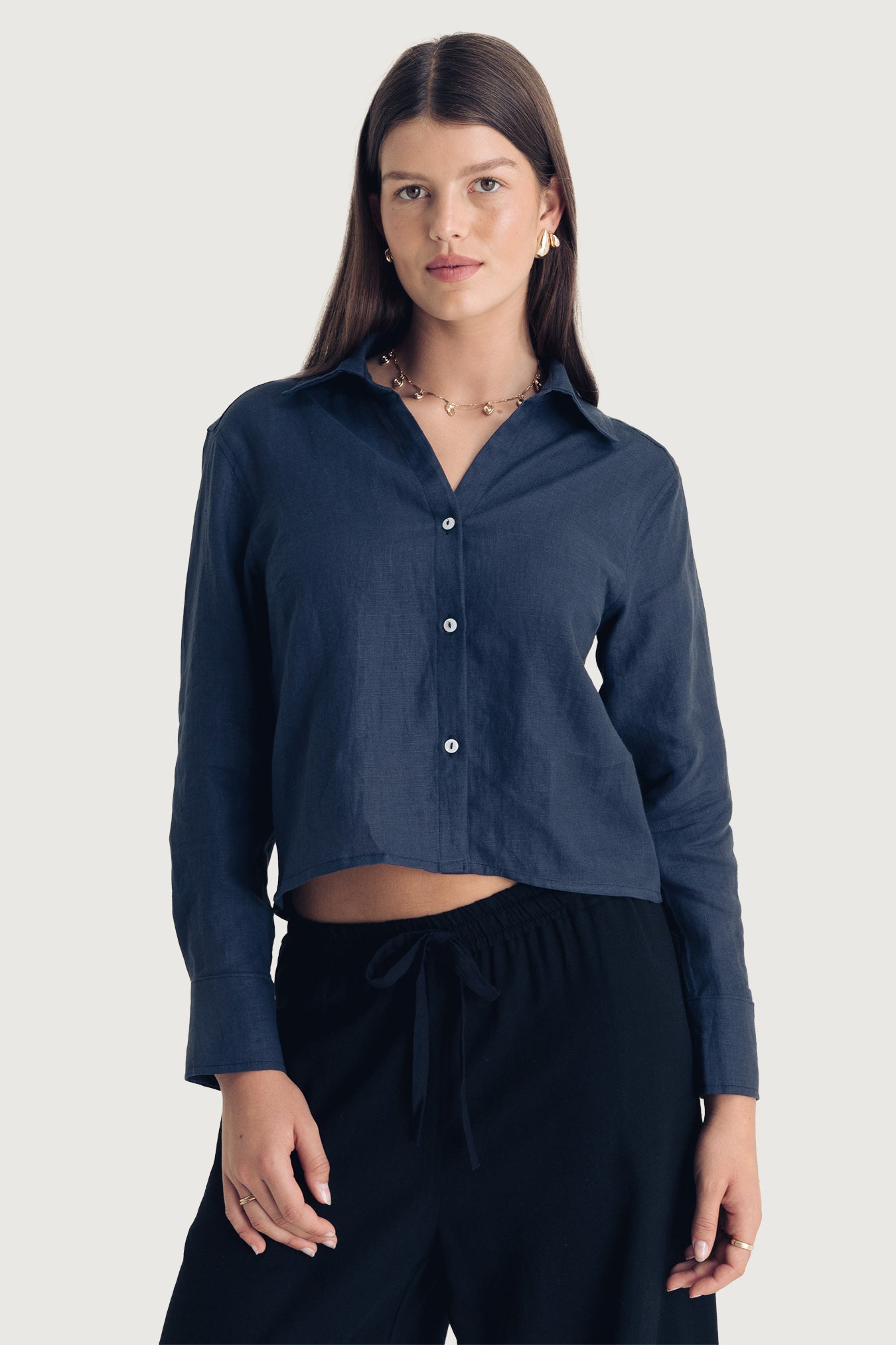 Woman Cropped Shirt