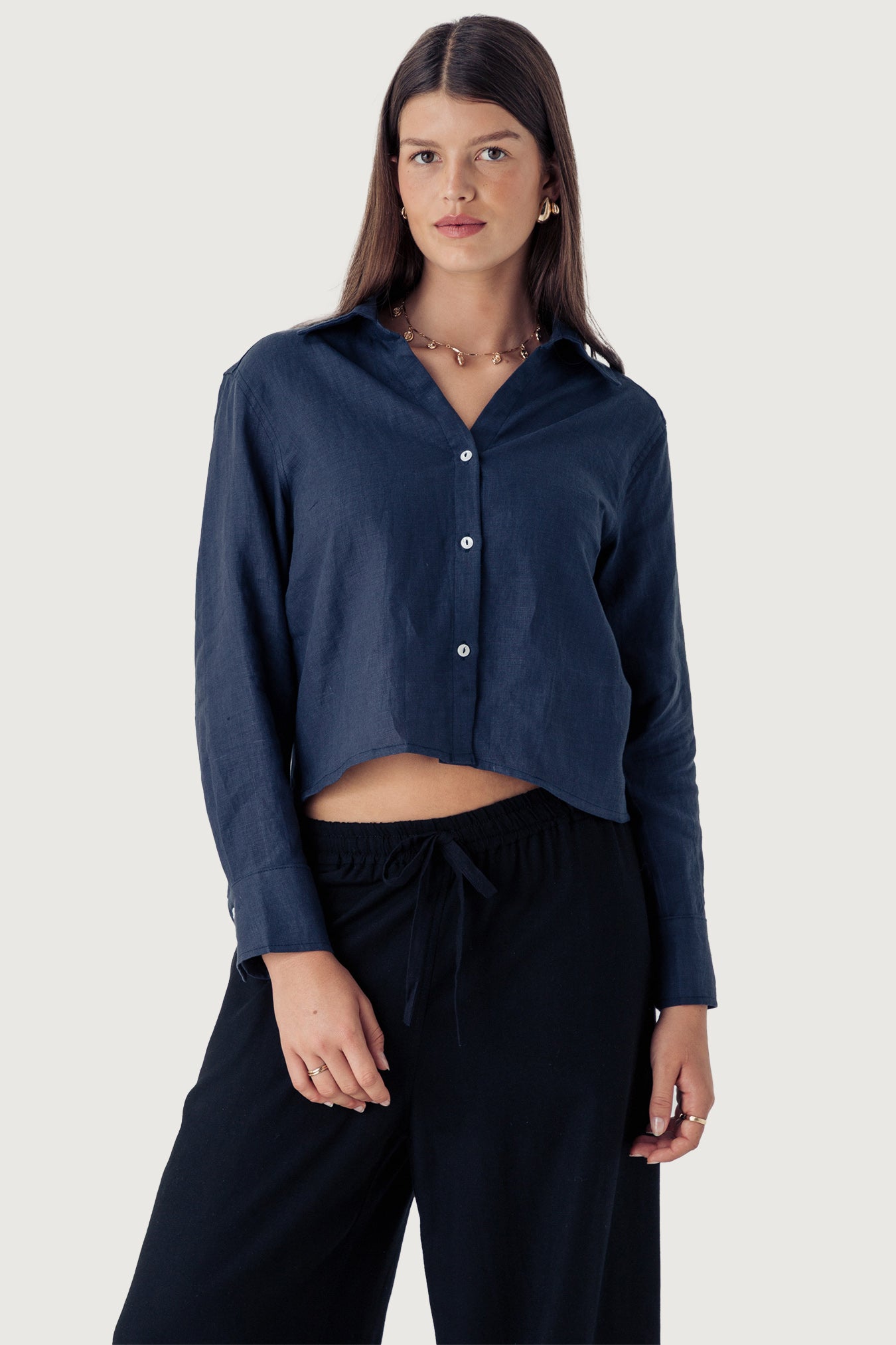 Woman Cropped Shirt