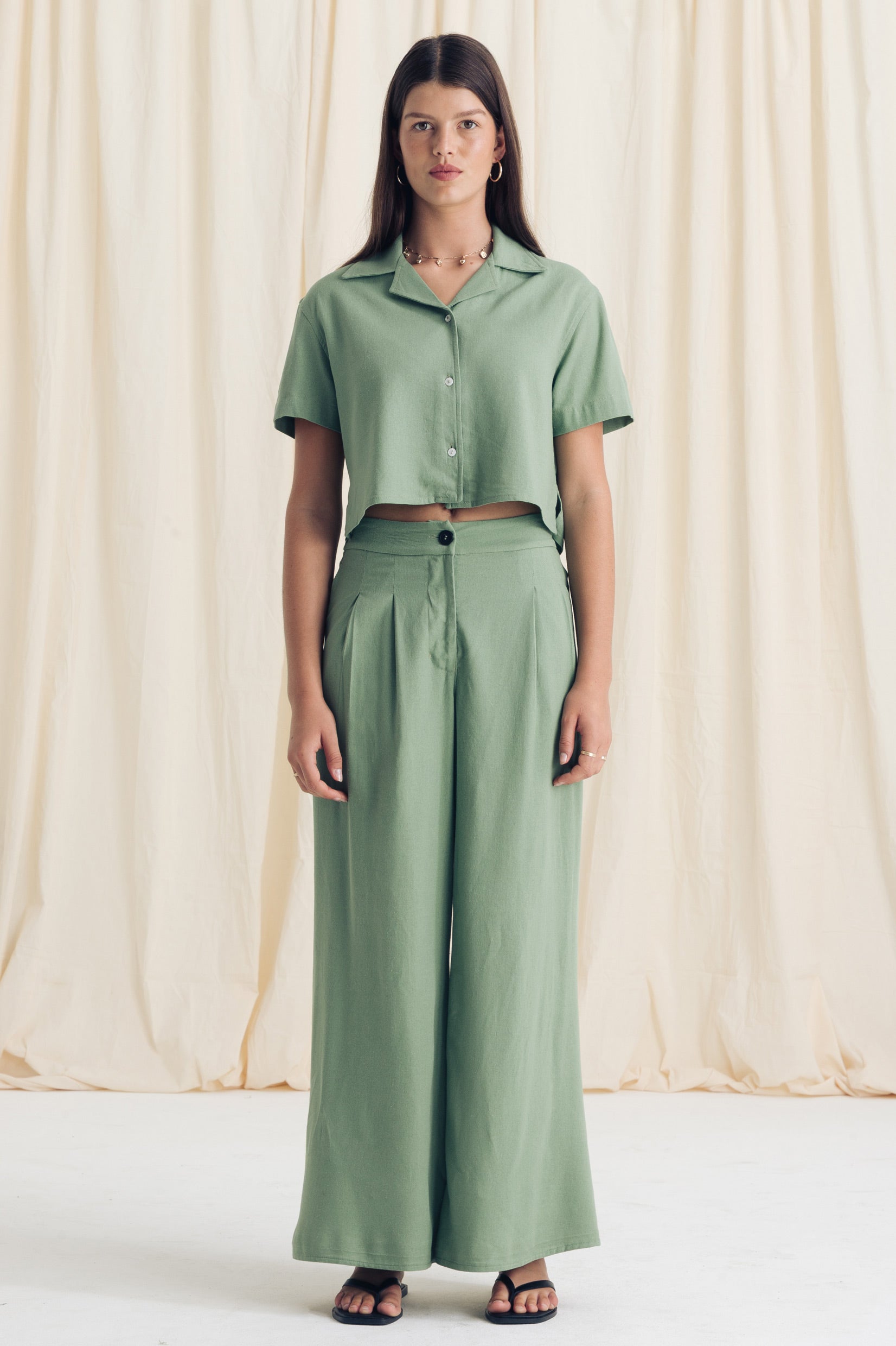 Cropped Bowler Shirt