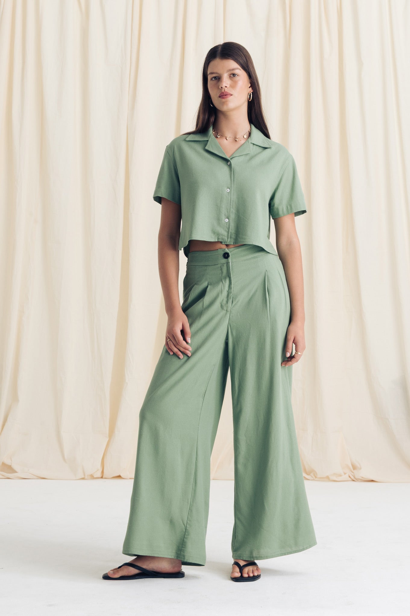 Cropped Bowler Shirt