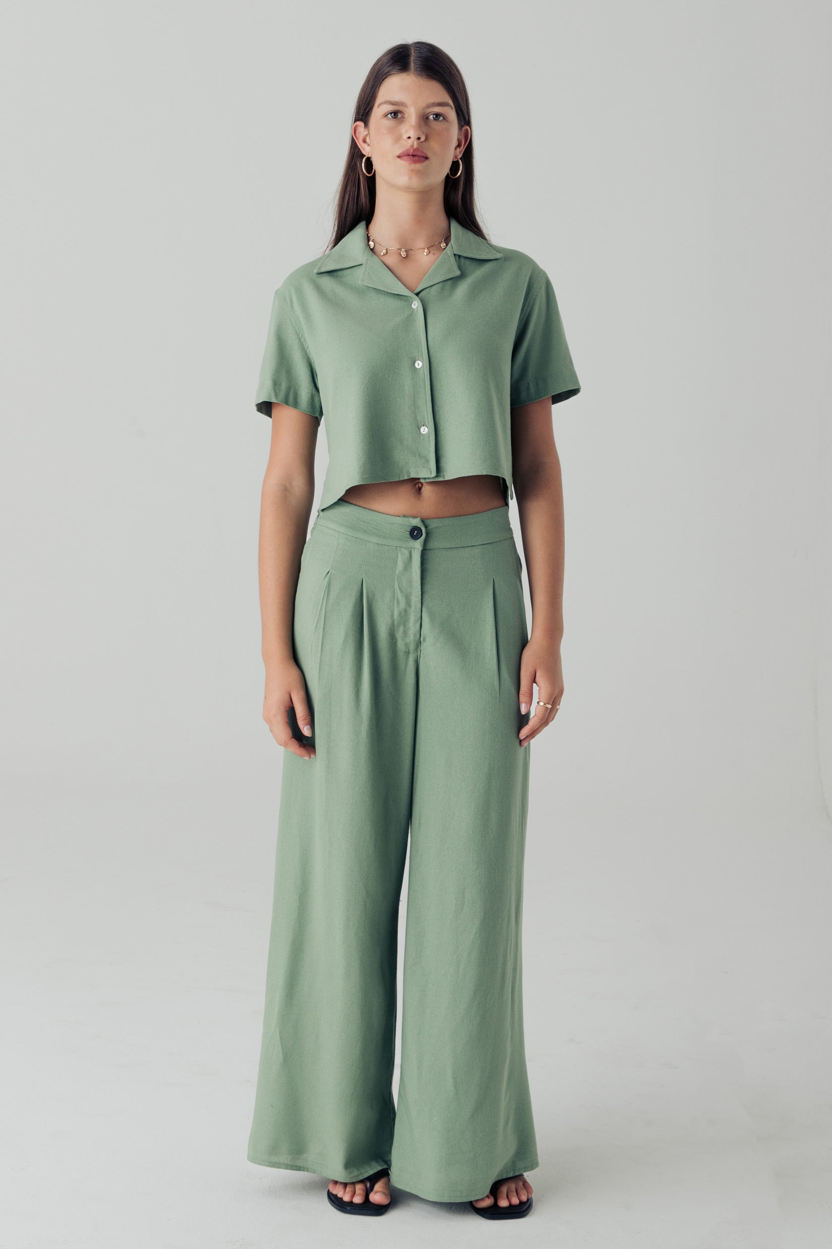 Cropped Bowler Shirt