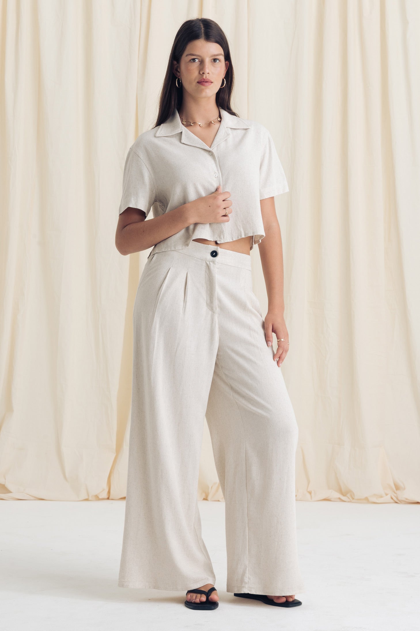 cropped bowler Shirt