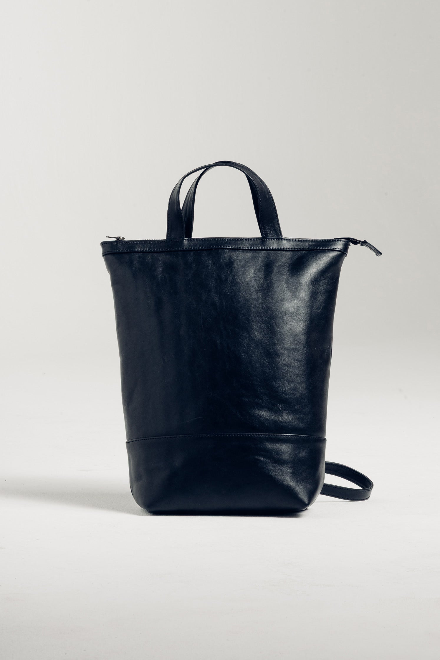 Leather Backpack-Tote