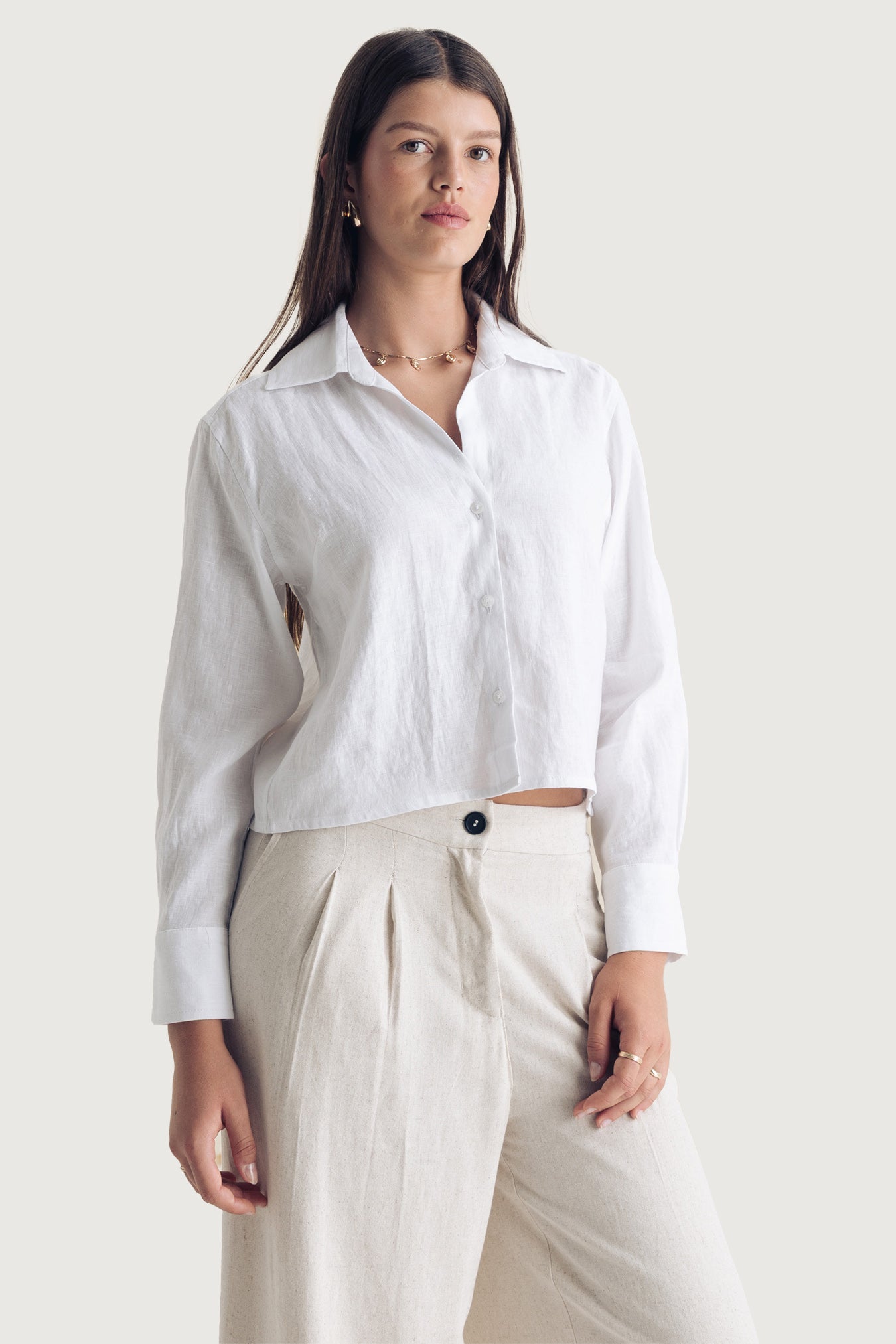 Woman Cropped Shirt