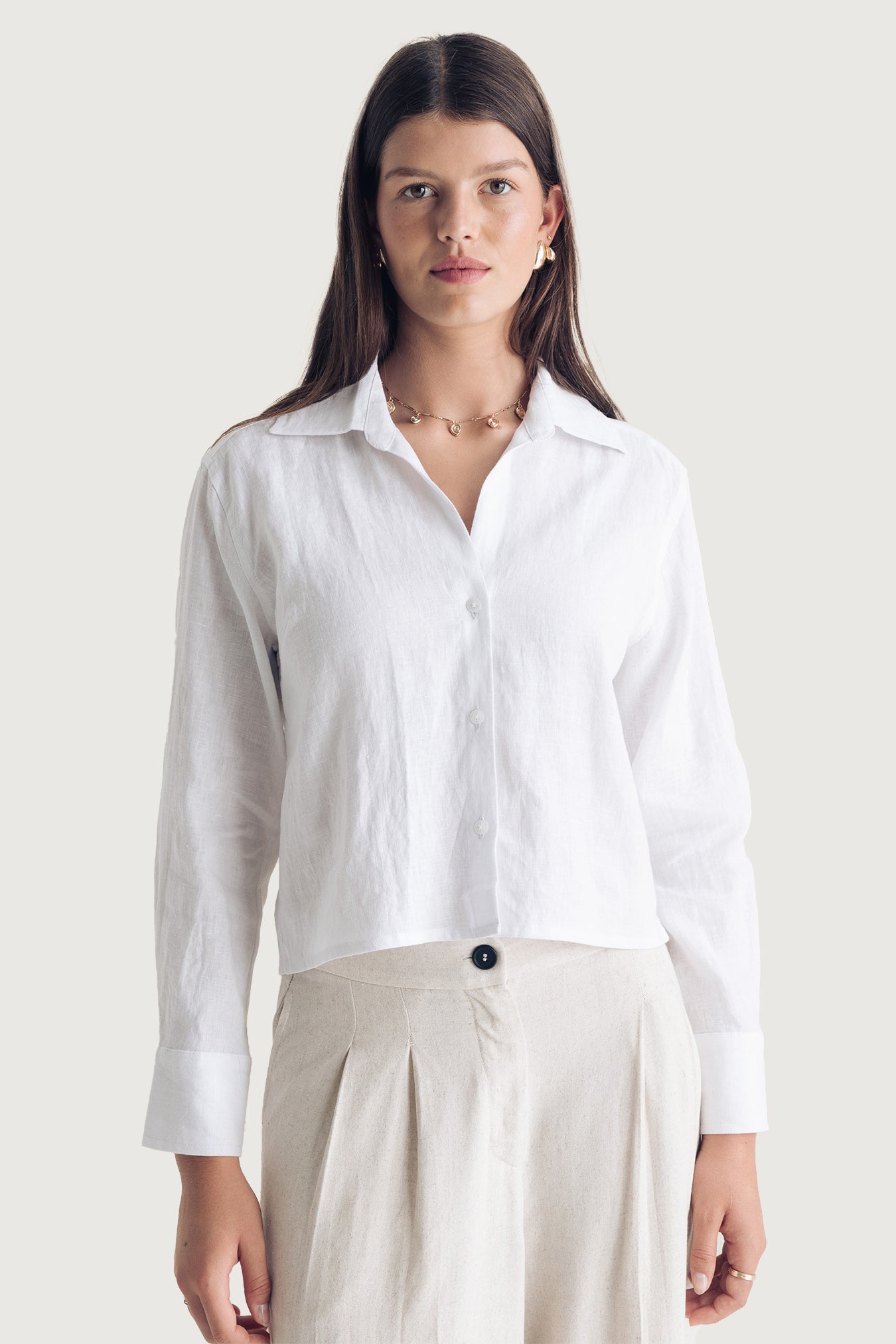 Woman Cropped Shirt