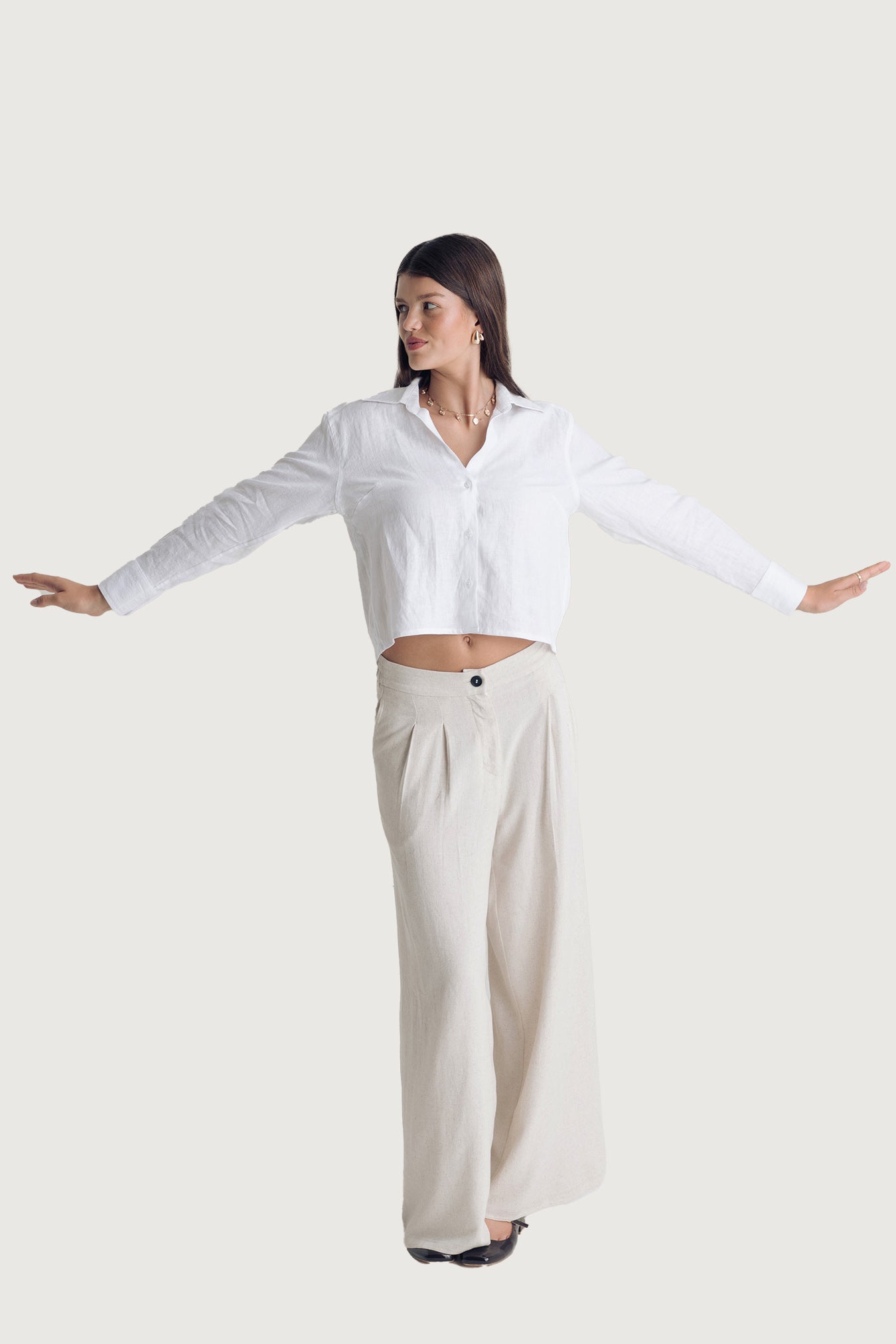 Woman Cropped Shirt