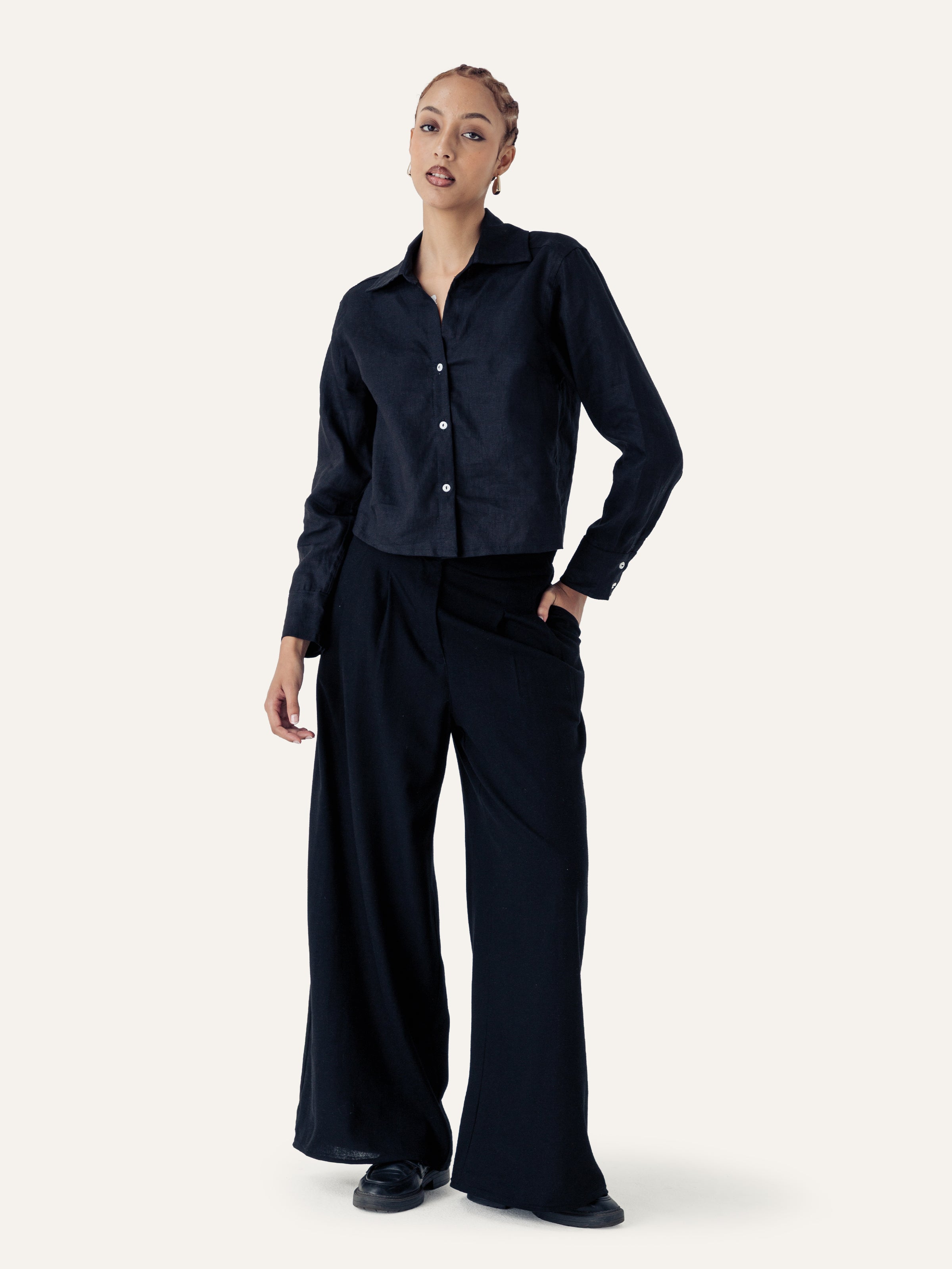 The Cropped Collared Shirt