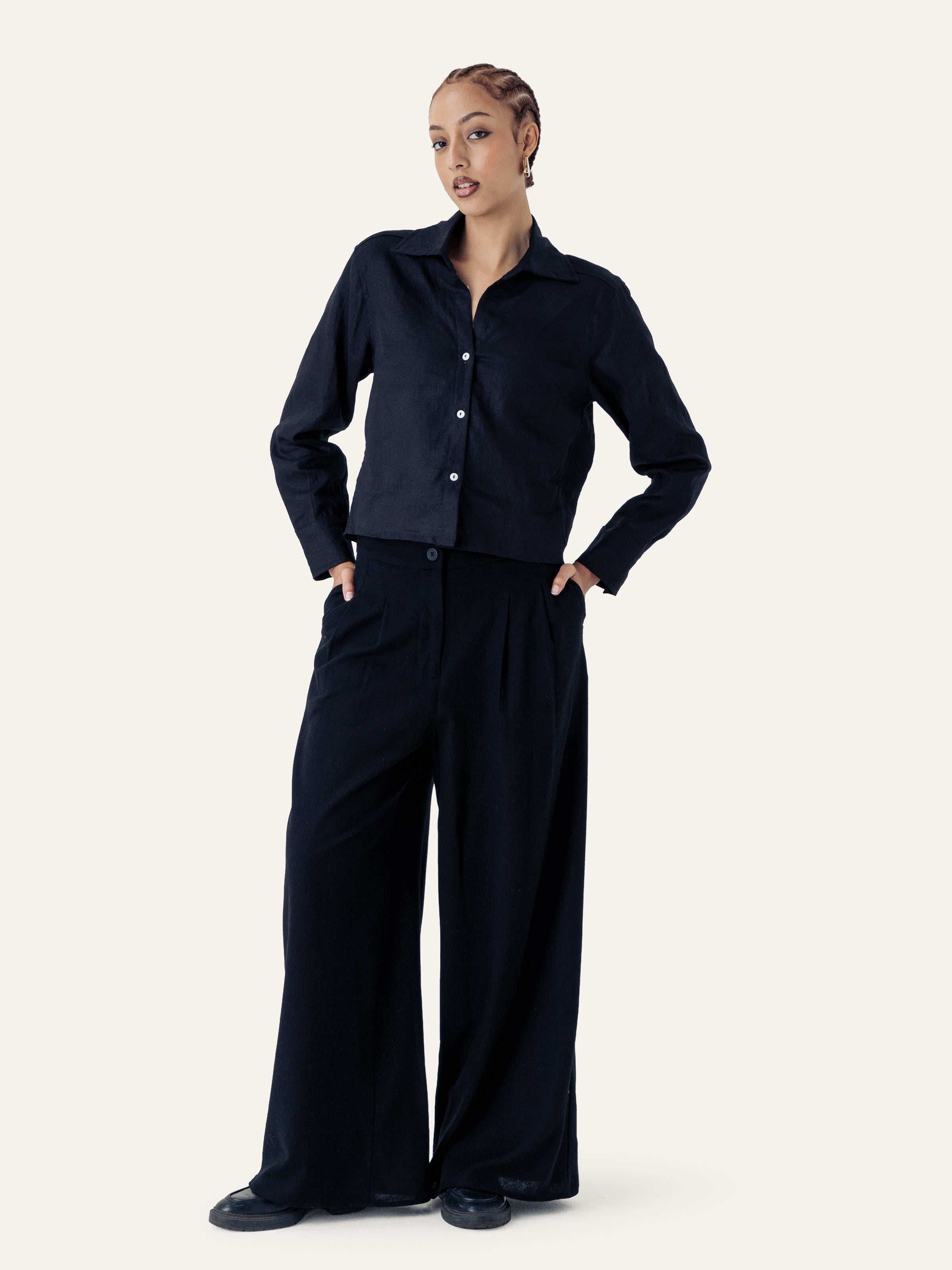 The Cropped Collared Shirt