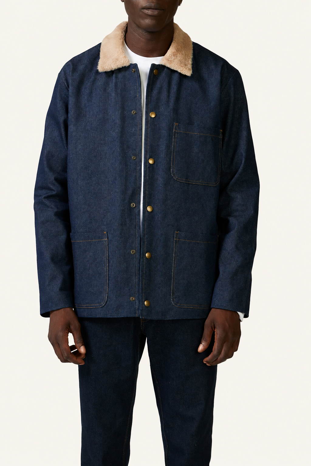 Denim Sherpa Jacket — Denim