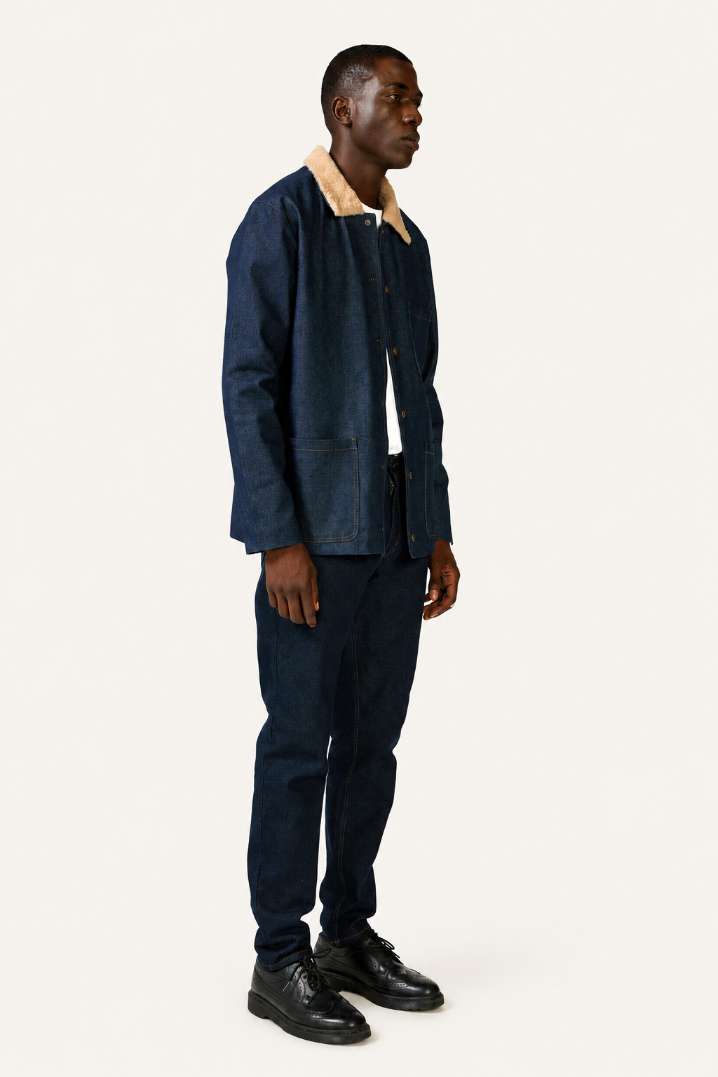 Denim Sherpa Jacket — Denim