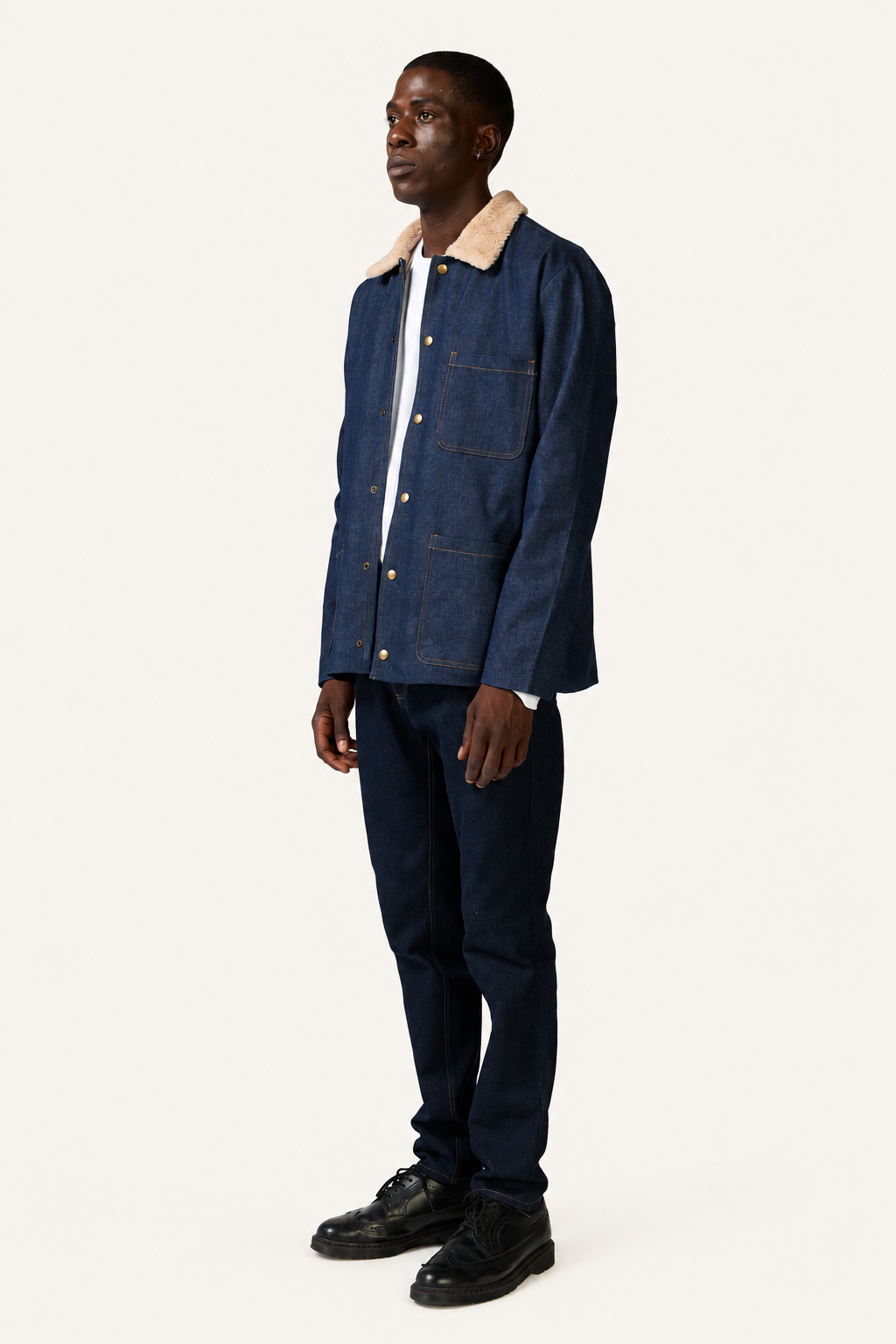 Denim Sherpa Jacket — Denim