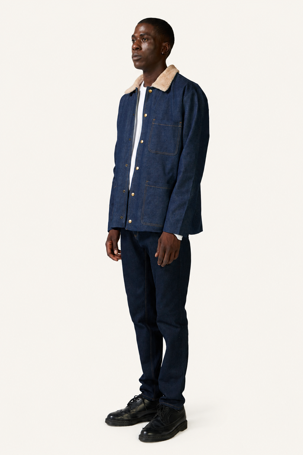 Denim Sherpa Jacket — Denim