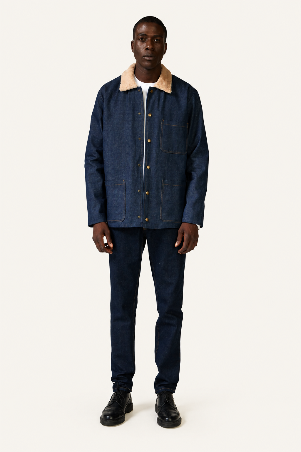 Denim Sherpa Jacket — Denim