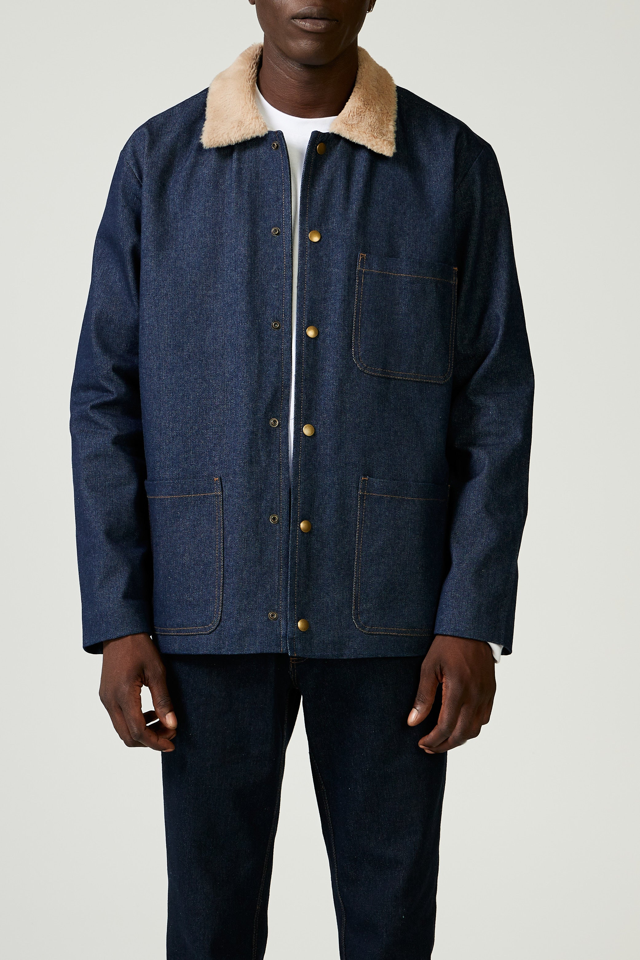 Denim Sherpa Jacket