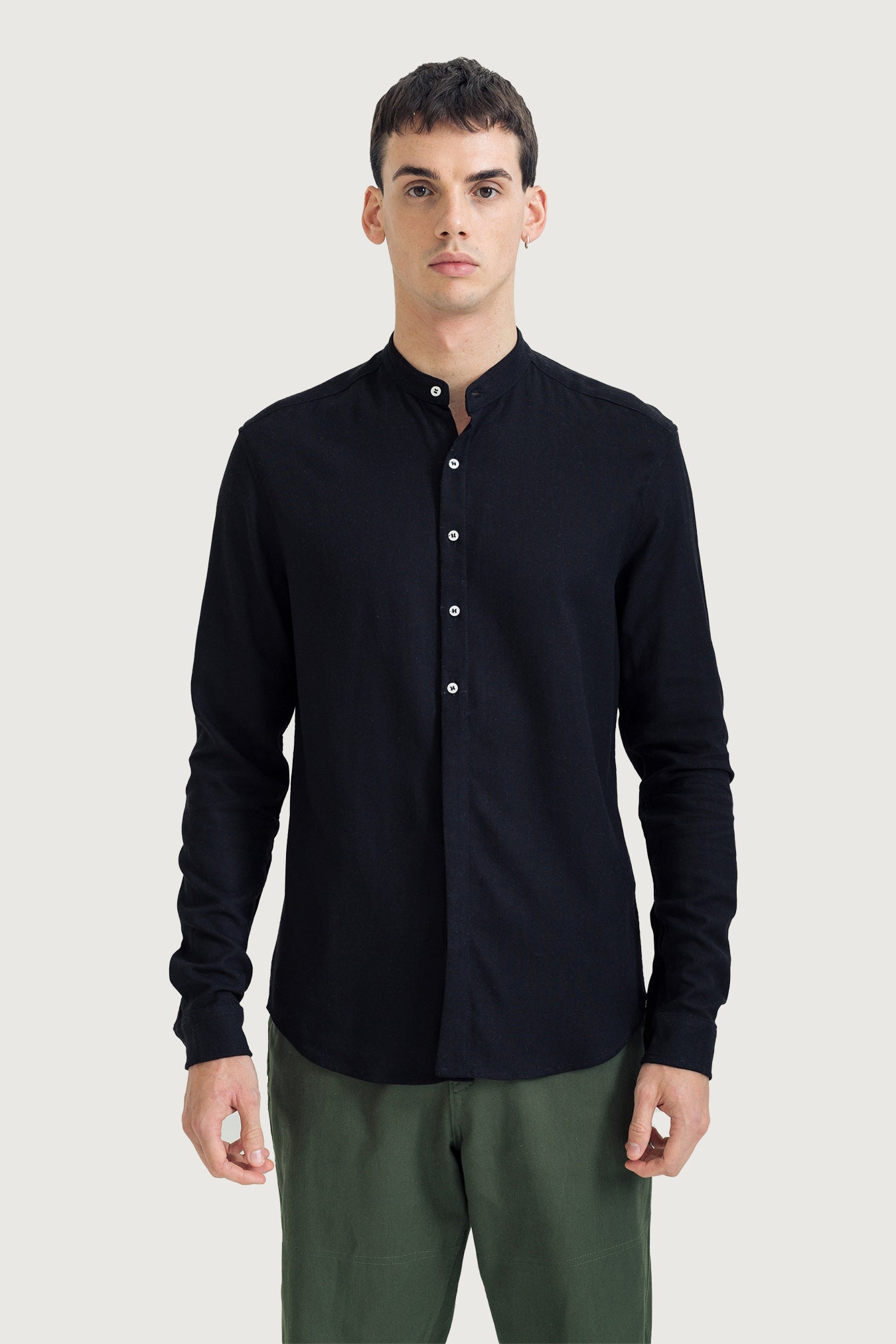 Mandarin Collar Shirt