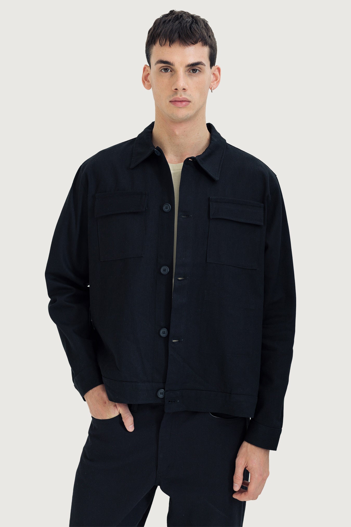 The Trucker Jacket — Black