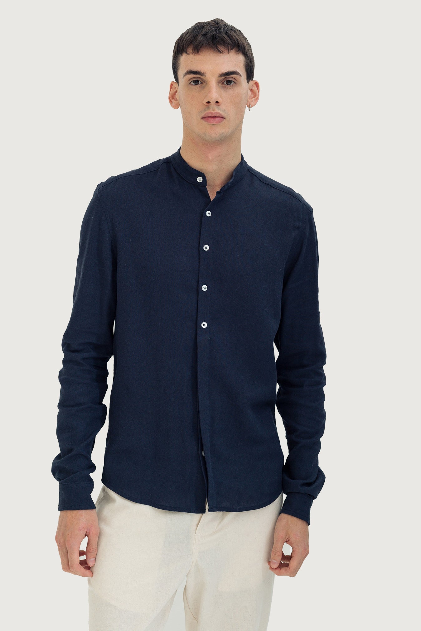 Mandarin Collar Shirt