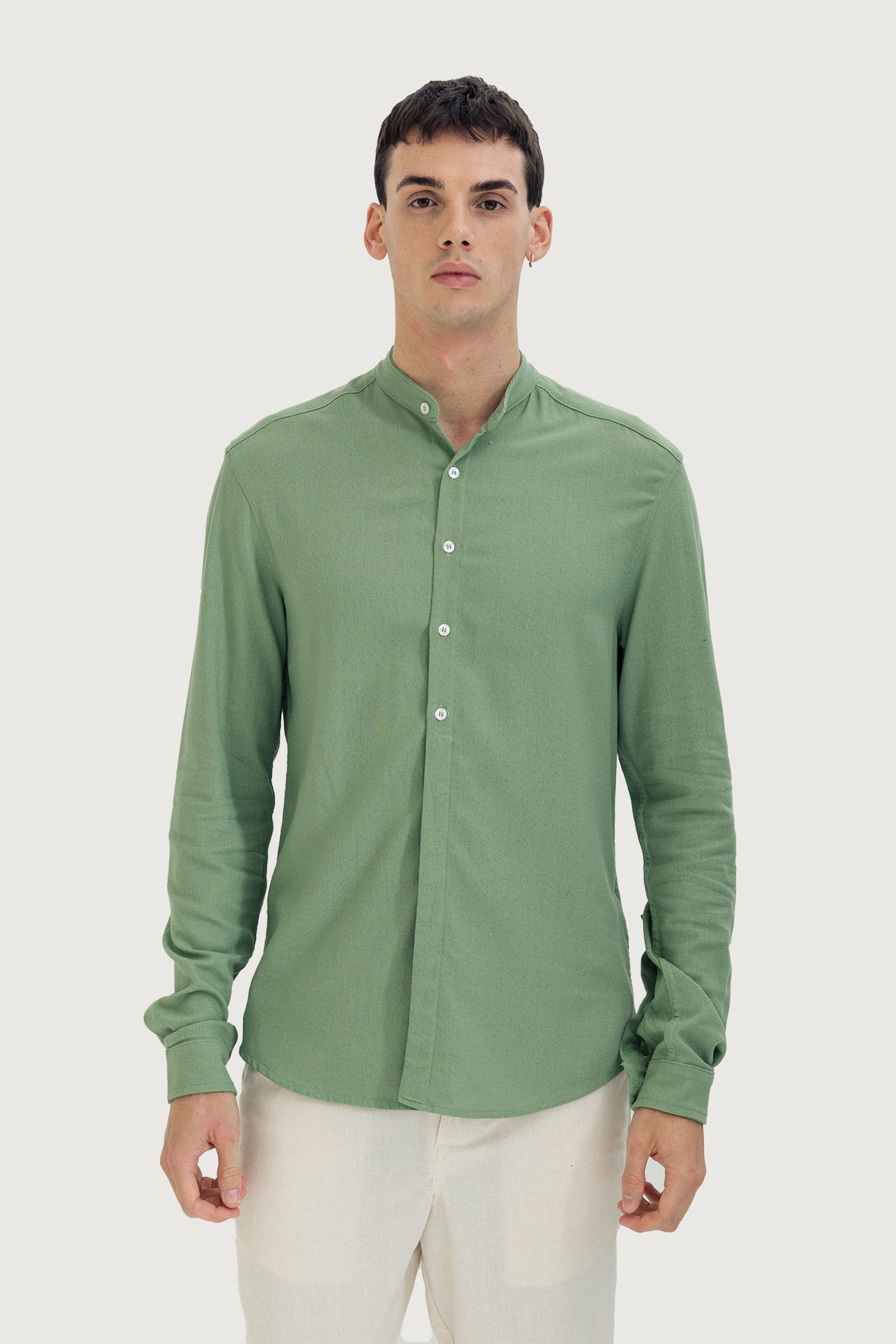 Mandarin Collar Shirt
