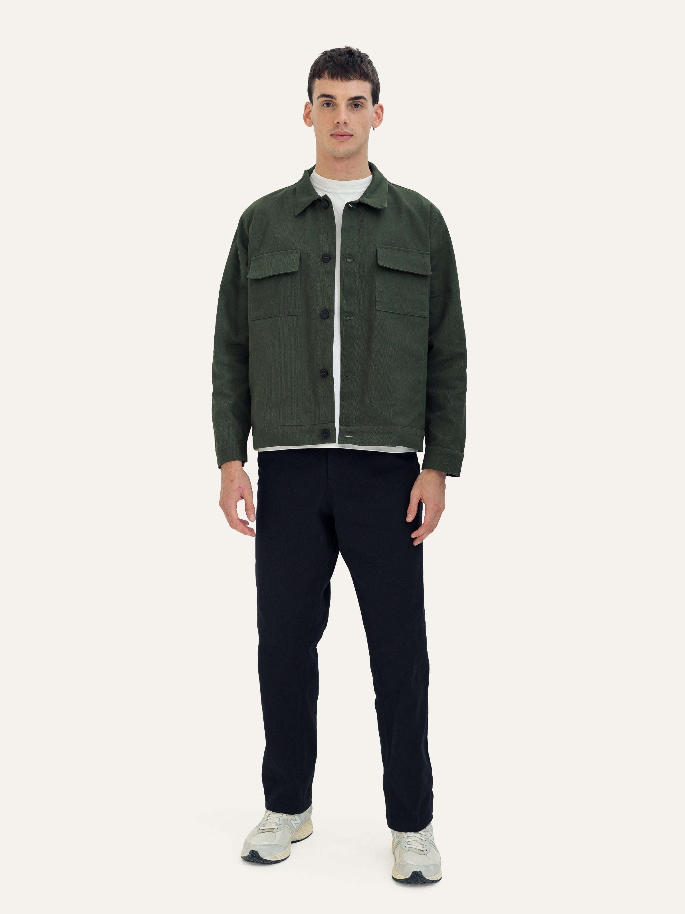 The Trucker Jacket — Olive